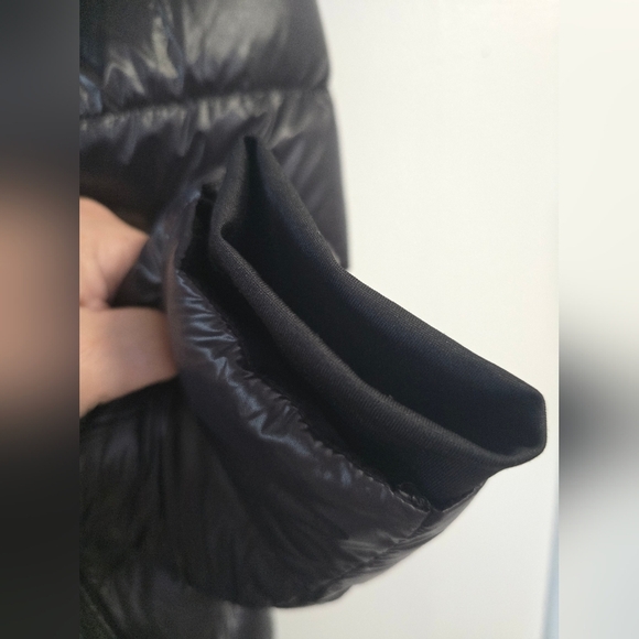 DKNY Black Premium Down Puffer Jacket Winter Warm Lightweight Size L - Picture 5 of 9